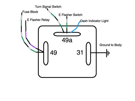 3 Pin Flasher Relay Wiring Diagram .